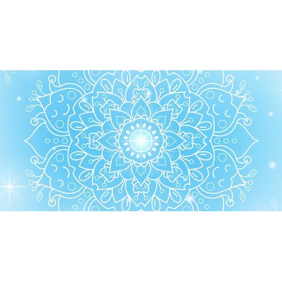 Kép mágikus hófehér Mandala