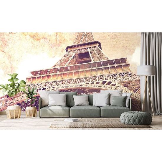 Öntapadó tapéta Eiffel torony retró változatban