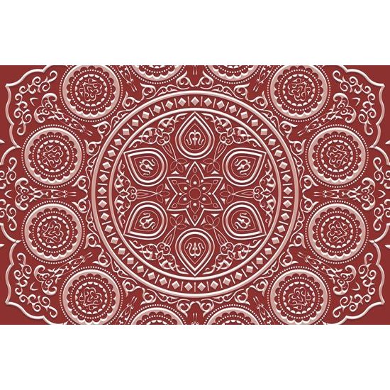 Tapéta kellemes Mandala bordó háttérrel
