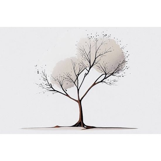 Kép levelek nélküli minimalista fa