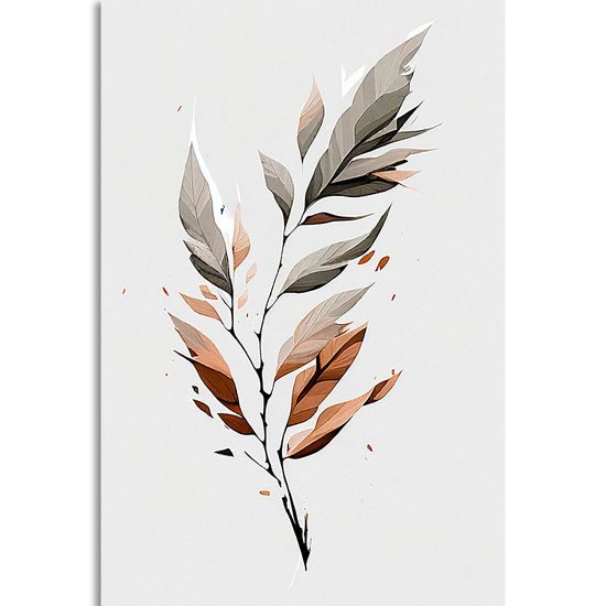 Kép minimalista levél mozgásban