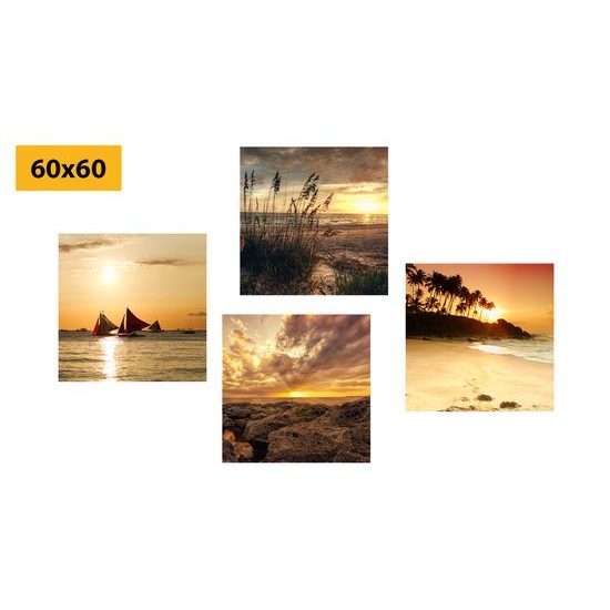 Képszett mágikus naplementék