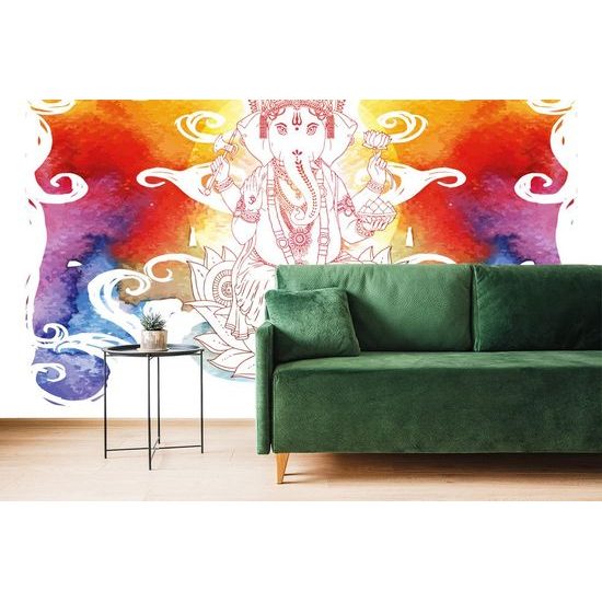 Öntapadó tapéta Buddhista Ganesha színes változatban