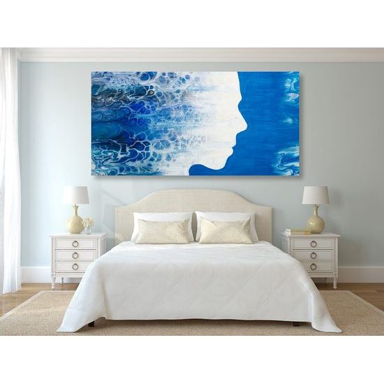 Kép óceánban ábrázolt nő képmása