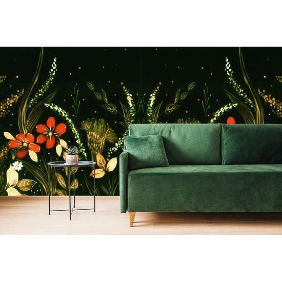 Öntapadó tapéta eredeti dísz virágokból