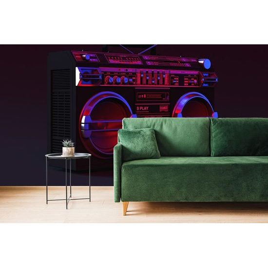 Disco rádió öntapadó tapéta a 90-es évekből