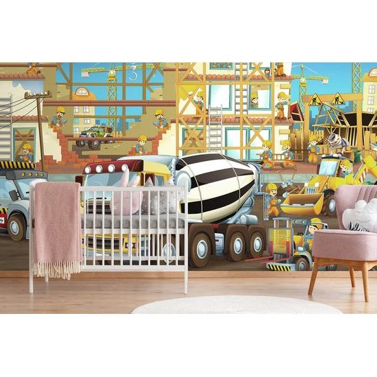 Öntapadó tapéta mesebeli építkezés