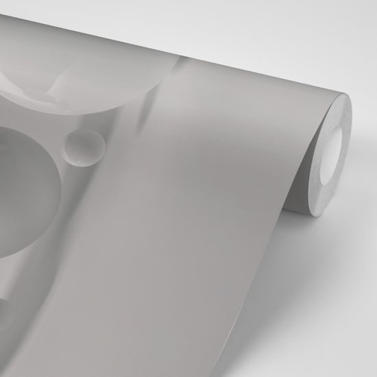 Öntapadó tapéta kompozíció szürke gömbökkel