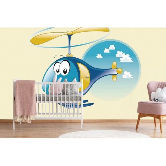 Tapéta vidám helikopter az égen