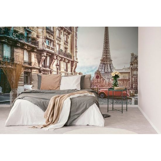 Öntapadó tapéta retro kilátás az Eiffel-toronyra