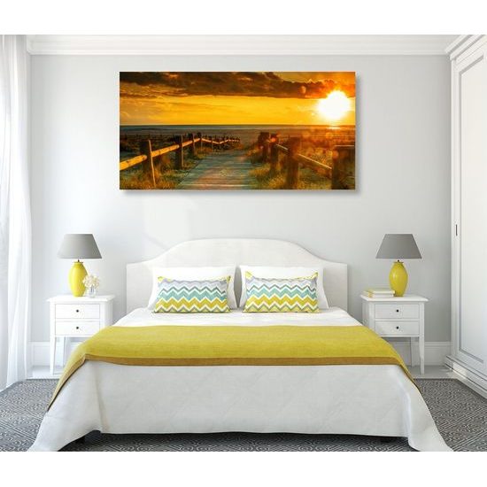 Kép naplemente az óceánnál