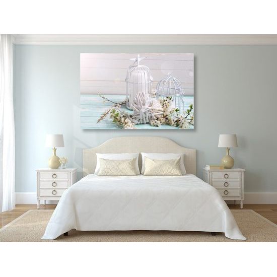 Kép fehér lámpások szívvel