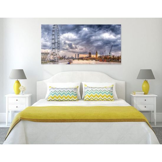 Kép London Eye és London látványa