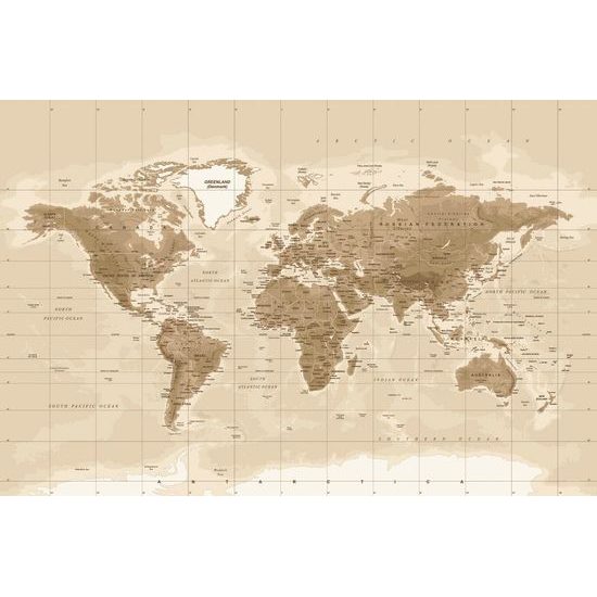 Öntapadó tapéta stílus térkép