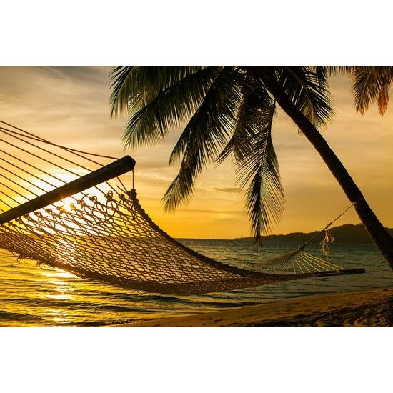 Fotótapéta függőágy a tenger mellett