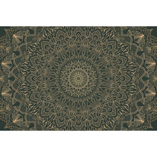 Öntapadó tapéta gyönyörűen kidolgozott Mandala zöld kivitelben