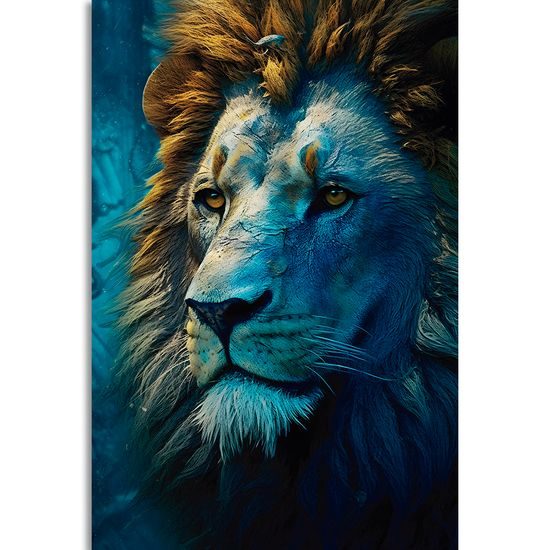 Kép kék-arany oroszlán