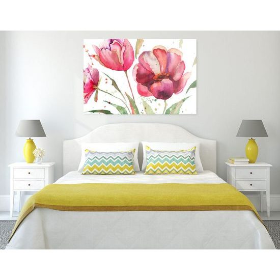 Kép festett tulipánok