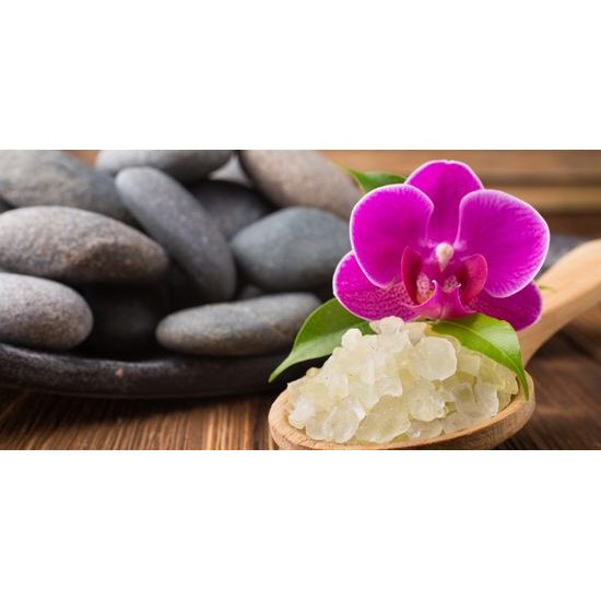 Kép tengeri só és Zen kövek