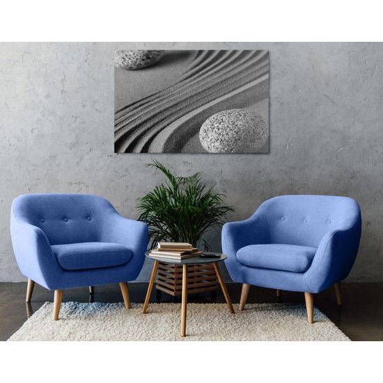 Kép Jin és Jang kövek fekete-fehér kivitelben