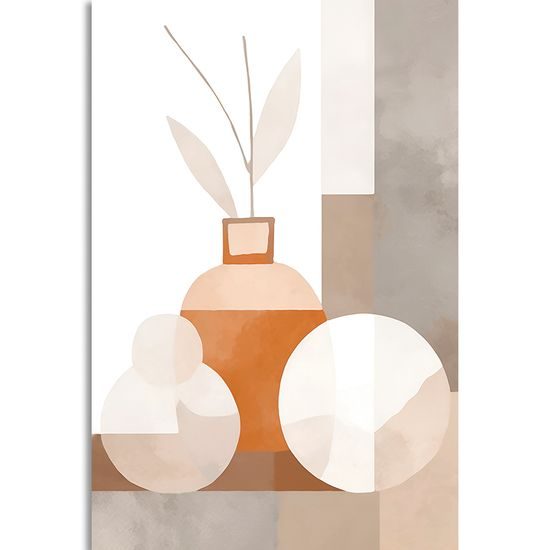 Kép modern csendélet vázával