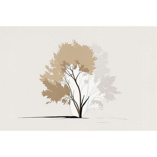 Kép minimalista fa levelekkel