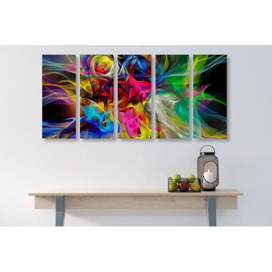 5 részes kép színek robbanása