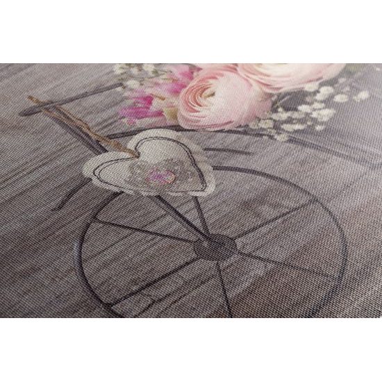 Kép kerékpár virágokkal vintage stílusban