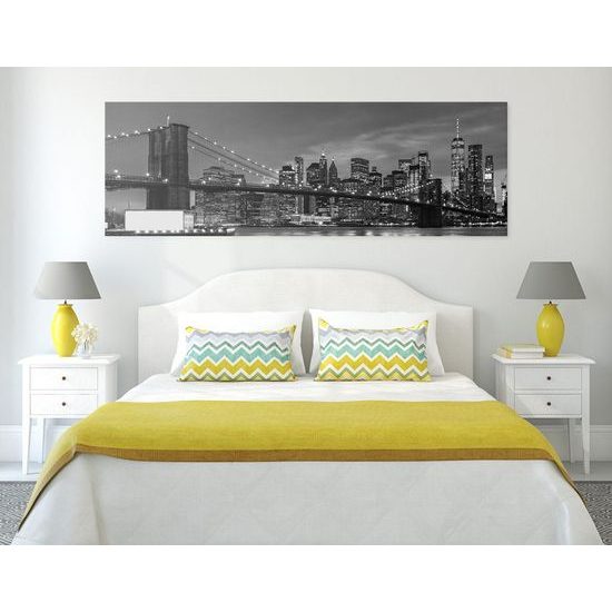 Kép Downtown Brooklyn látványa fekete-fehér kivitelben