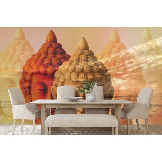 Öntapadó tapéta érdekes Buddha fej öntapadó tapéta