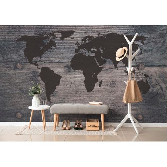 Tapéta művészi világtérkép