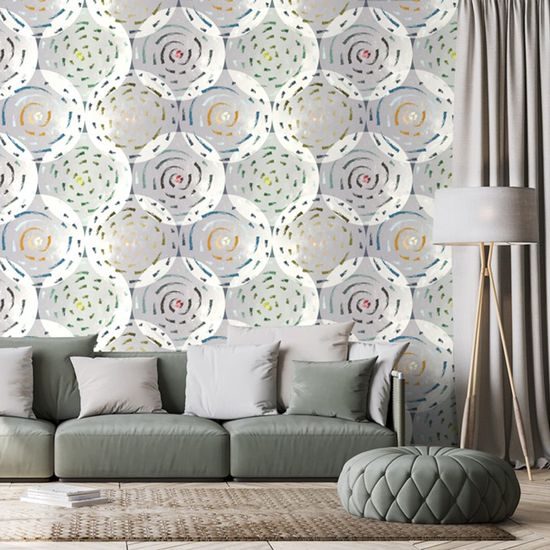 Öntapadó tapéta sok színes absztrakt örvény