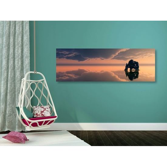 Kép szikla a tenger közepén