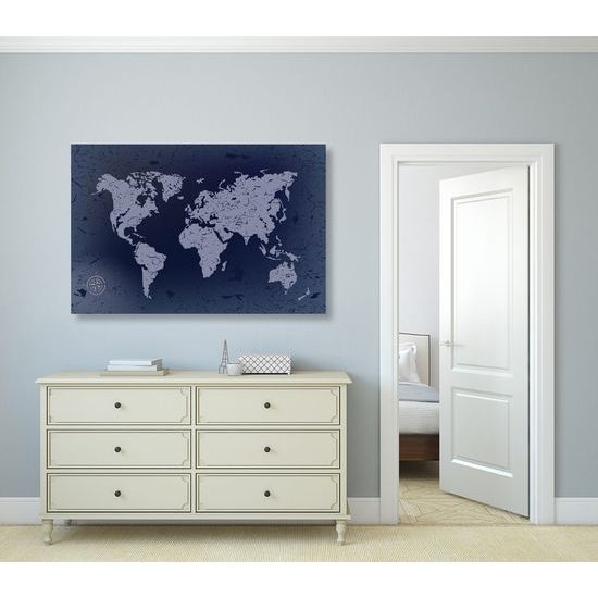 Parafa kép kék térkép érdekes kivitelben