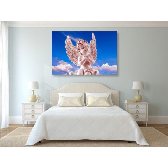 Kép rózsaszín angyal az égbolton