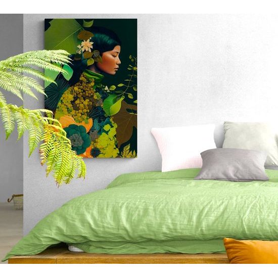 Kép nő a természet ölelésében