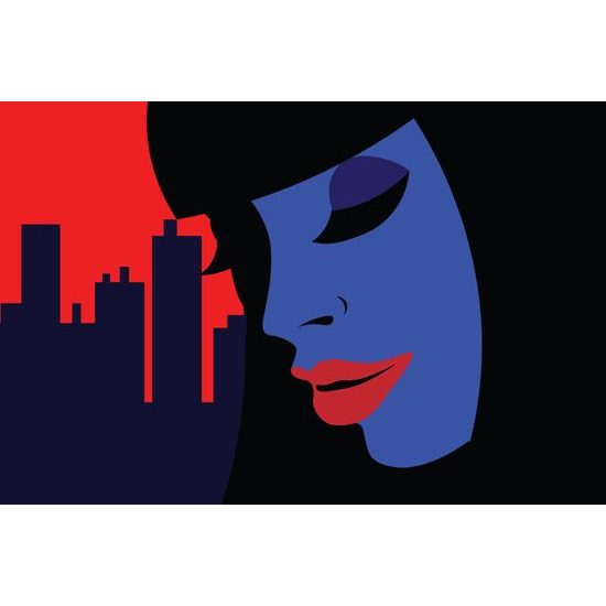 Kép gyönyörű külföldi a városban