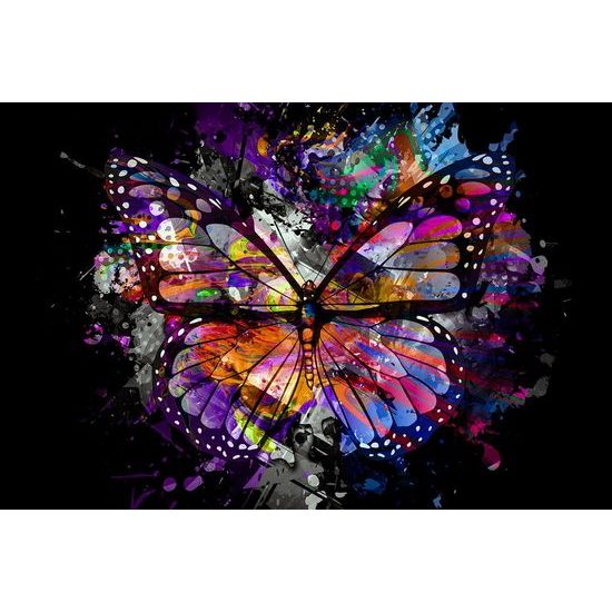 Öntapadó tapéta Színes pillangó