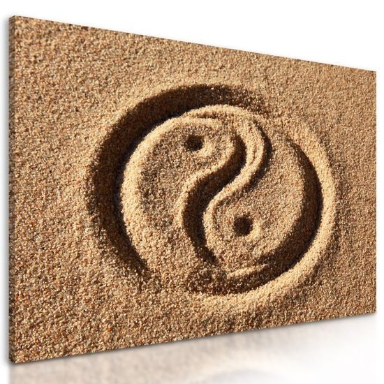 Kép Jin és Jang homokban