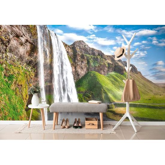 Öntapadó fotótapéta híres izlandi Seljalandsfoss