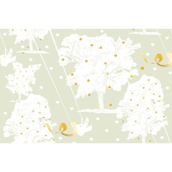 Tapéta csodás almáskert