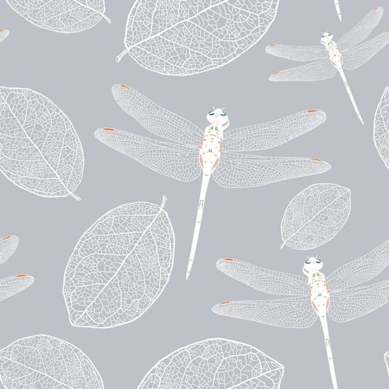 Öntapadó tapéta repülő szitakötők a felszín felett