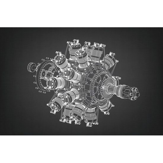 Tapéta radiális motor