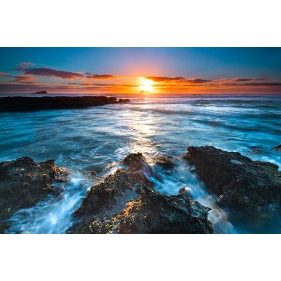 Fotótapéta felejthetetlen naplemente a tenger mellett