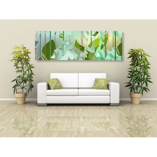 Kép levelek zöld absztrakciója