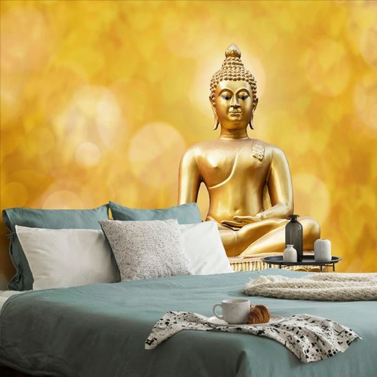 Fotótapéta Buddha arany absztrakt háttéren