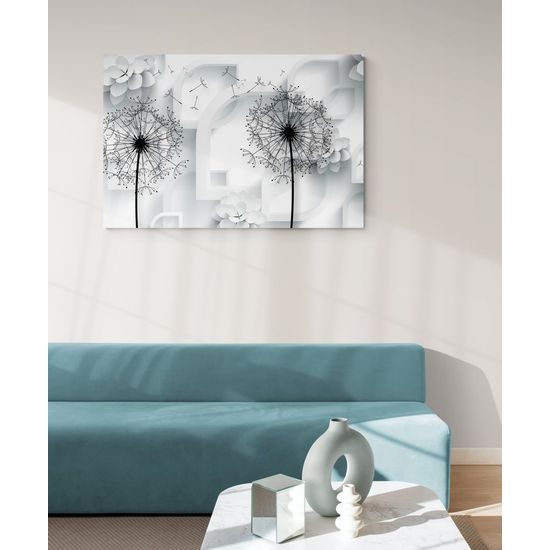 Kép pitypang különleges háttéren