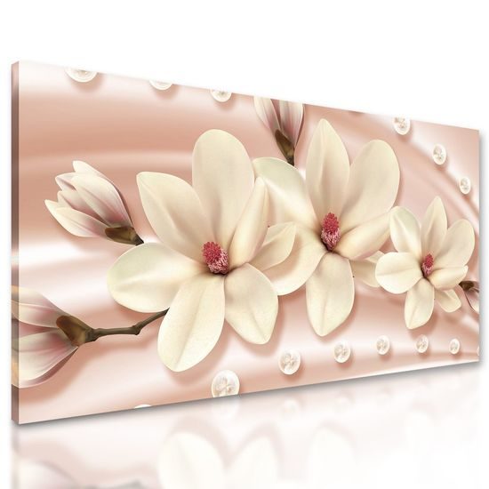 Kép luxus virágok bronz háttéren