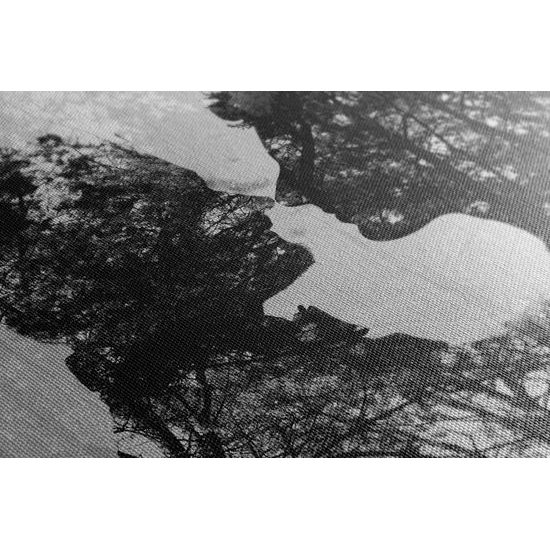 Kép szeretet igazi ereje fekete-fehér kivitelben