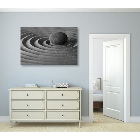 Kép sima kő fekete-fehér kivitelben